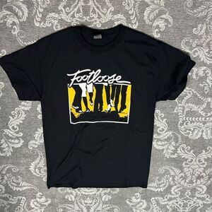 Footloose Men's Black Graphic T-Shirt M 80s Dance Movie Theme